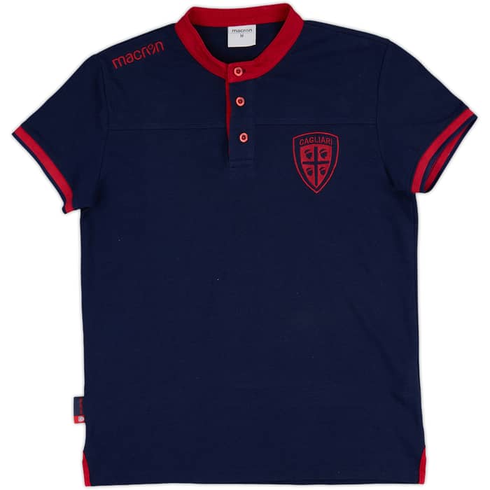 2018-19 Cagliari Macron Polo Shirt - 9/10 - (M)