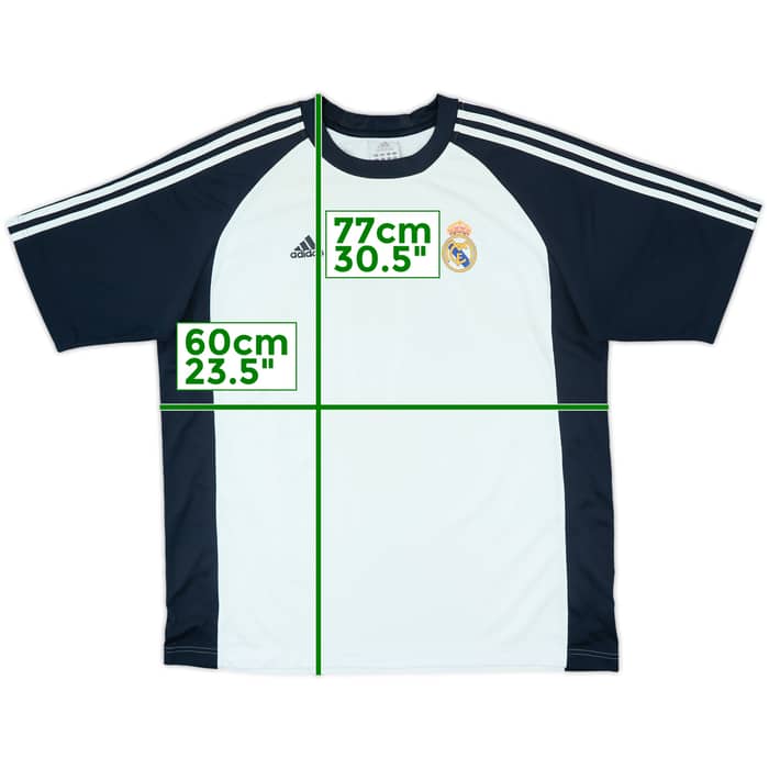 2003-04 Real Madrid adidas Training Shirt - 9/10 - (M)