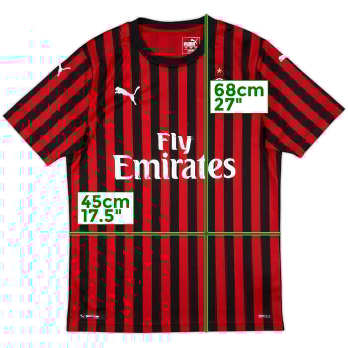 2019-20 AC Milan Home Shirt - 5/10 - (S)