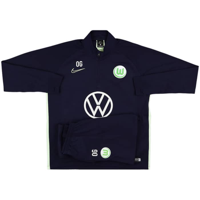 2019-20 Wolfsburg Nike Staff Issue Full Tracksuit 'OG' (Oliver Glasner) - 9/10 - (L)