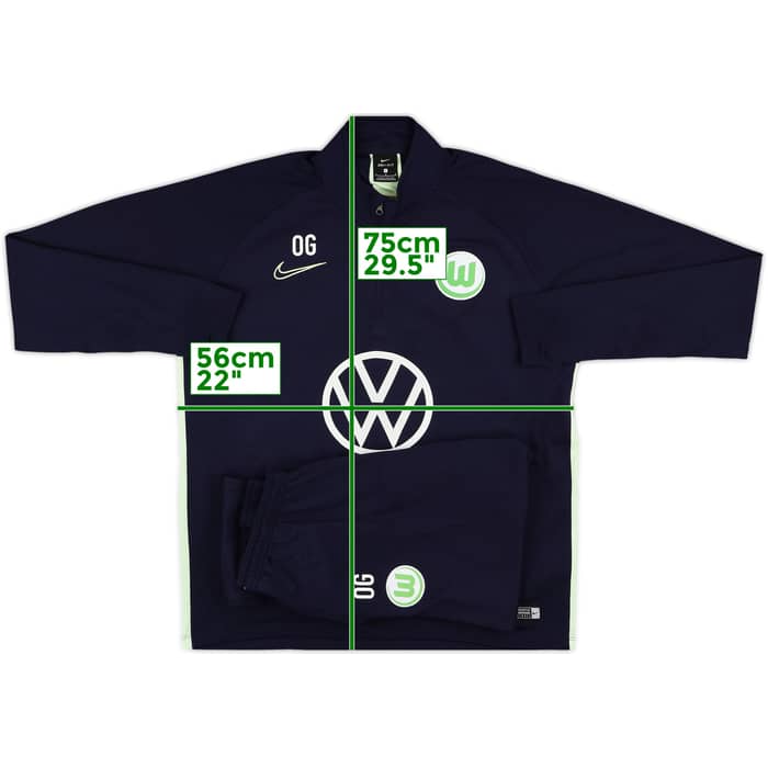 2019-20 Wolfsburg Nike Staff Issue Full Tracksuit 'OG' (Oliver Glasner) - 9/10 - (L)