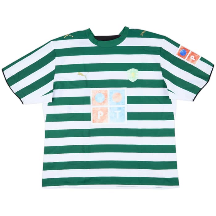2006-07 Sporting Lisbon Home Shirt - 4/10 - (XXL)