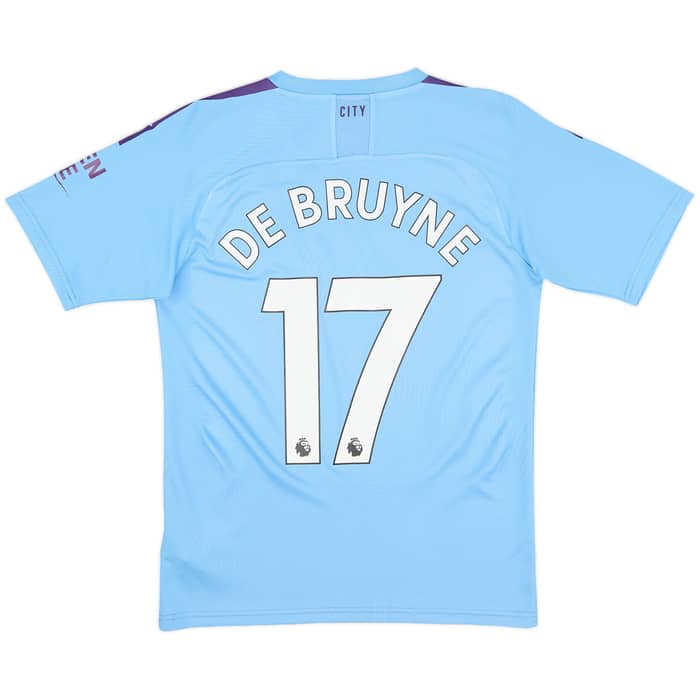 2019-20 Manchester City Home Shirt De Bruyne #17 - 8/10 - (S)