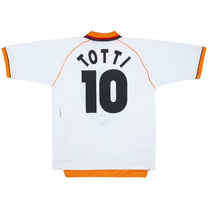 1997-98 Roma Away Shirt Totti #10 - 9/10 - (XL)