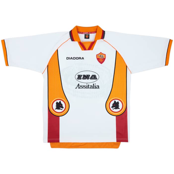 1997-98 Roma Away Shirt Totti #10 - 9/10 - (XL)