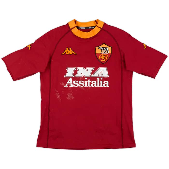 2000-01 Roma Home Shirt Batistuta #18 - 4/10 - (S)
