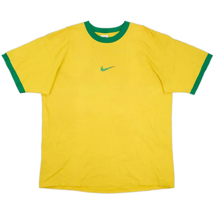 1998 Brazil Nike Cotton Tee Ronaldo #9 - 5/10 - (XXL)