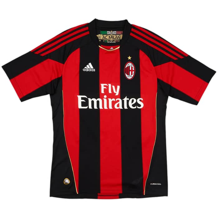2010-11 AC Milan Home Shirt Ibrahimovic #11 - 10/10 - (S)