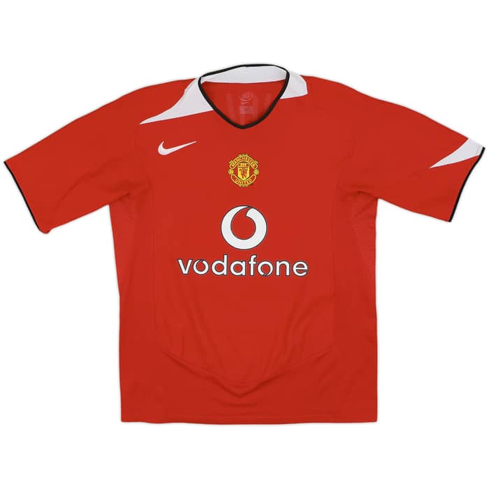 2004-06 Manchester United Home Shirt Scholes #18 - 7/10 - (S)
