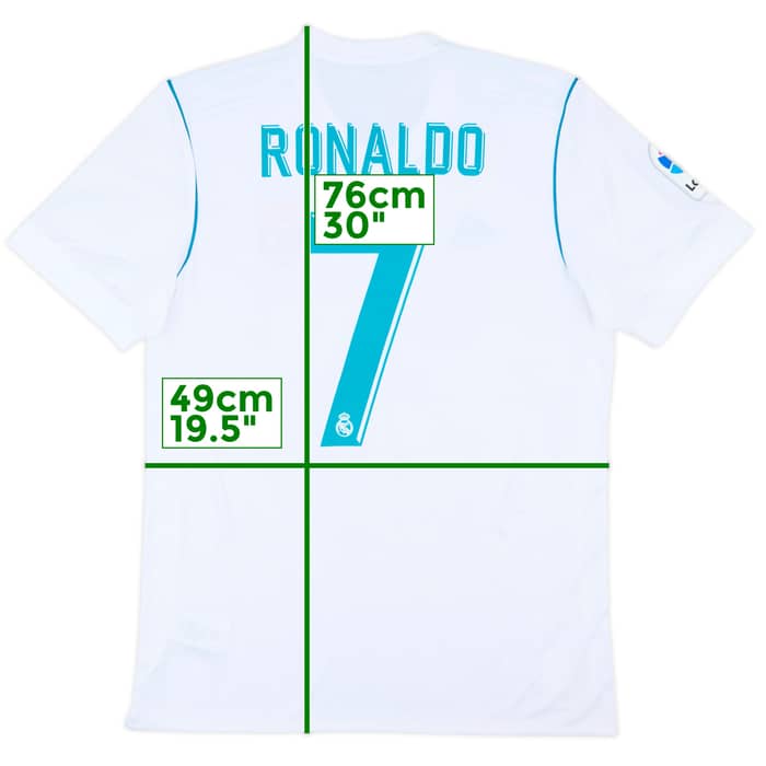2017-18 Real Madrid Home Shirt Ronaldo #7 - 10/10 - (M)