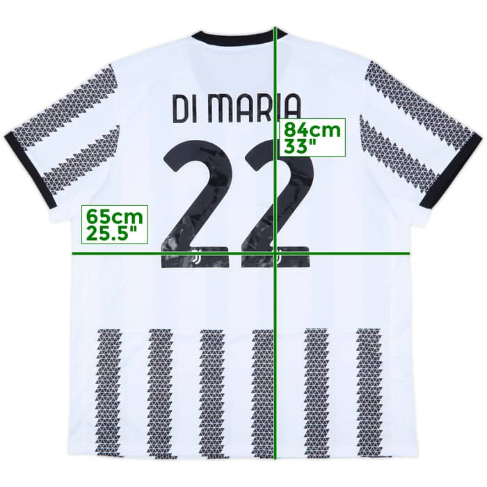 2022-23 Juventus Home Shirt Di Maria #22 - 7/10 - (XXL)