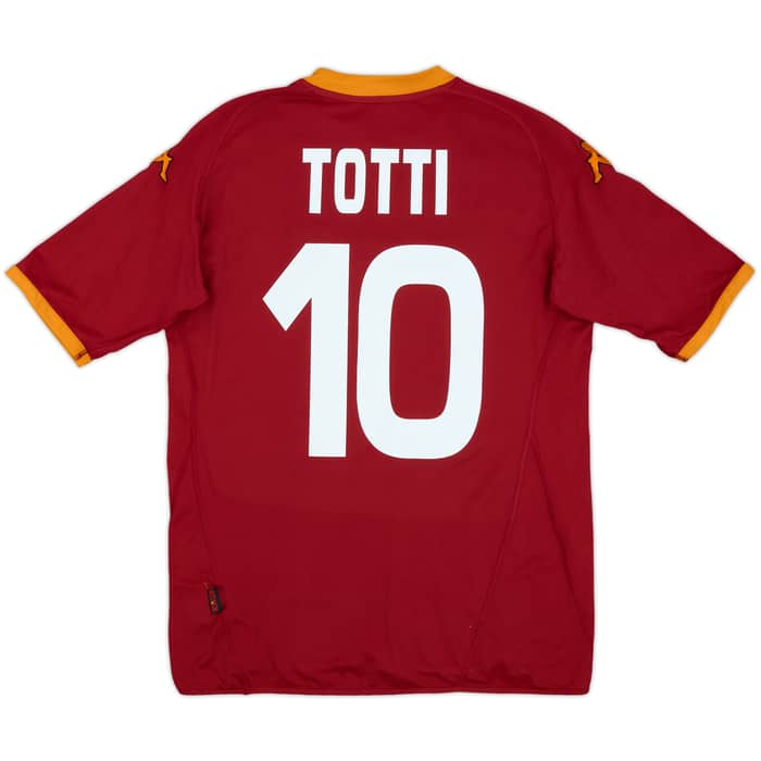 2007-08 Roma Home Shirt Totti #10 - 7/10 - (XL)