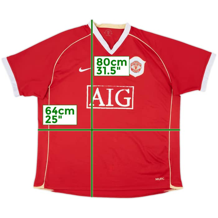 2006-07 Manchester United Home Shirt - 4/10 - (XXL)