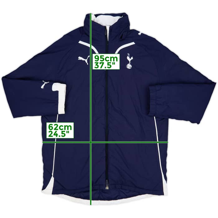 2009-10 Tottenham Puma Hooded Padded Bench Coat - 8/10 - (M)