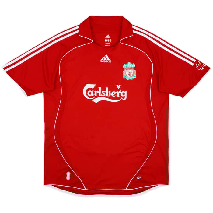 2006-08 Liverpool Home Shirt Gerrard #8 - 7/10 - (XL)