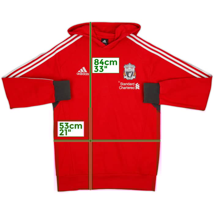 2011-12 Liverpool adidas Hooded Sweat Top - 6/10 - (M)