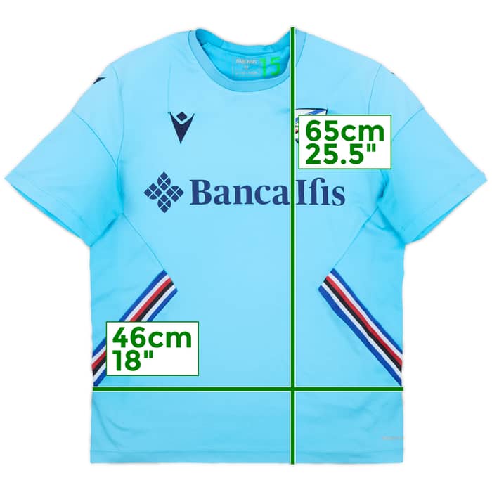 2020-21 Sampdoria Macron Training Shirt - 5/10 - (M)