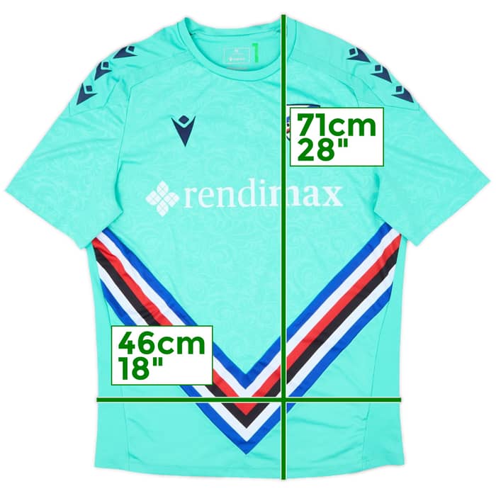 2023-24 Sampdoria Macron Training Shirt - 6/10 - (M)