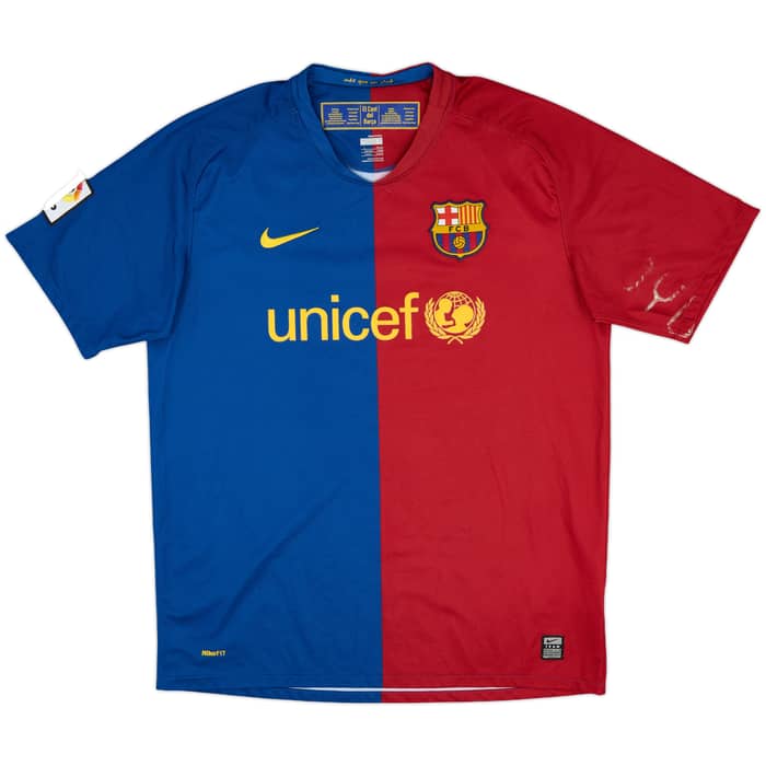 2008-09 Barcelona Home Shirt Puyol #5 - 4/10 - (L)