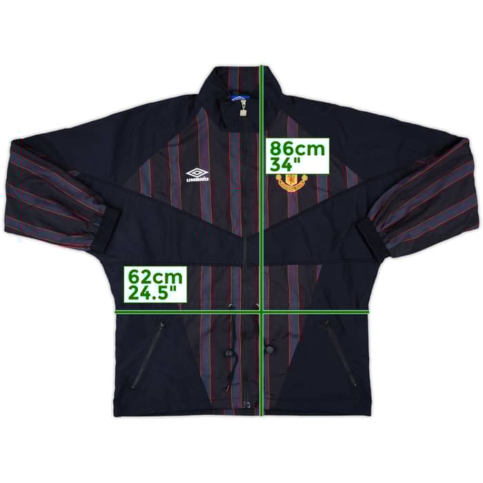 1996-97 Manchester United Umbro Track Jacket - 8/10 - (XL)