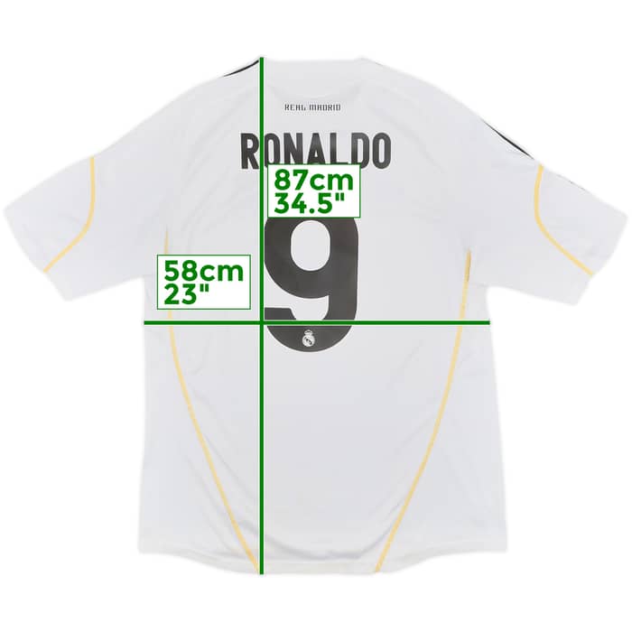 2009-10 Real Madrid Home Shirt Ronaldo #9 - 7/10 - (L)
