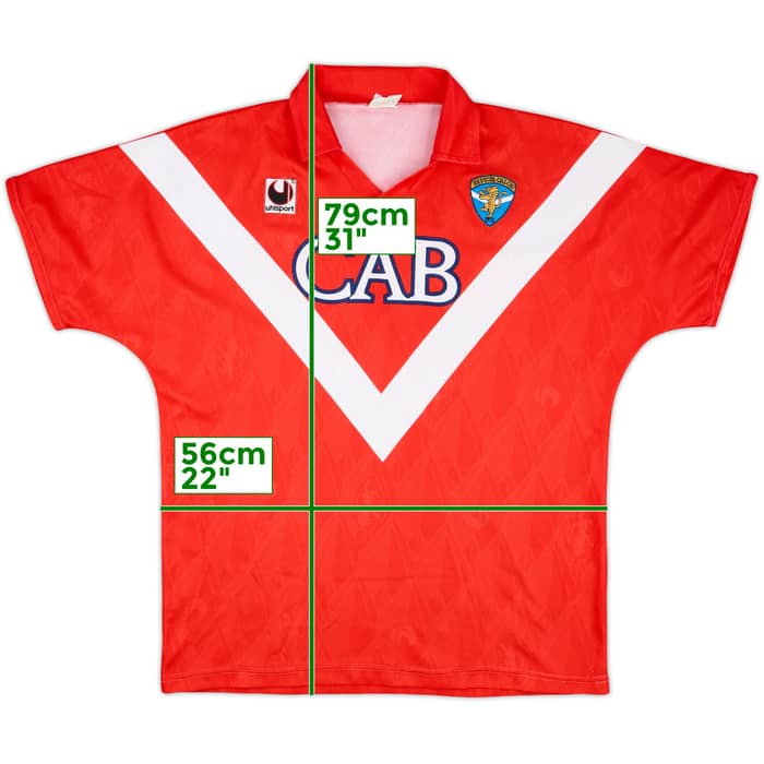1992-94 Brescia Away Shirt #7 - 8/10 - (XL)