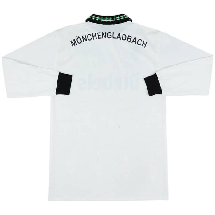1995-96 Borussia Monchengladbach 'Squad Signed' Home L/S Shirt - 7/10 - (M)