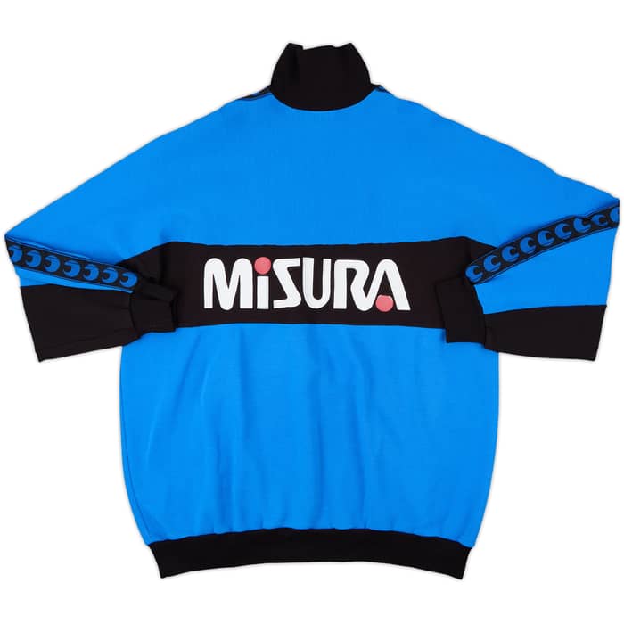 1990-91 Inter Milan Uhlsport 1/4 Zip Sweat Top - 8/10 - (XL)