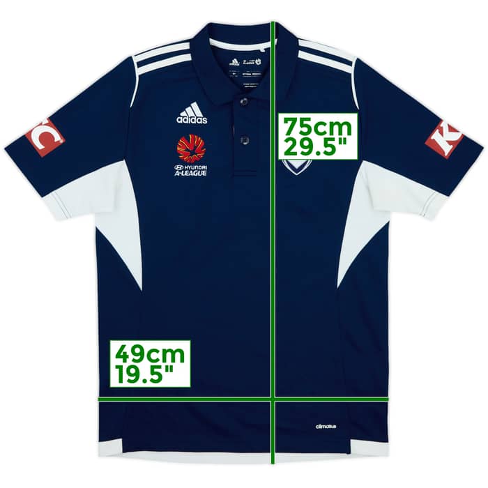2014-15 Melbourne Victory adidas Polo Shirt - 9/10 - (M)