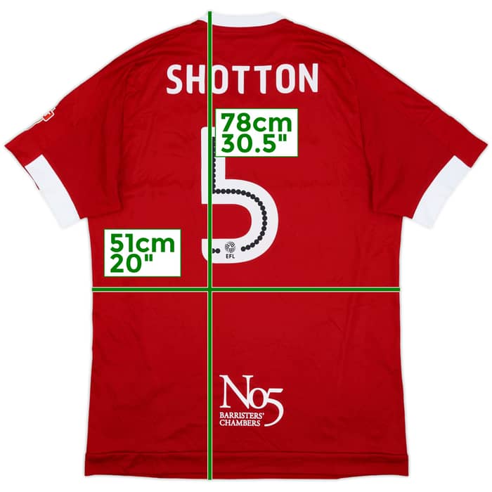 2016-17 Birmingham Away Shirt Shotton #5 - 6/10 - (L)