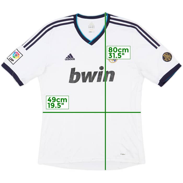 2012-13 Real Madrid Home Shirt - 3/10 - (XL)