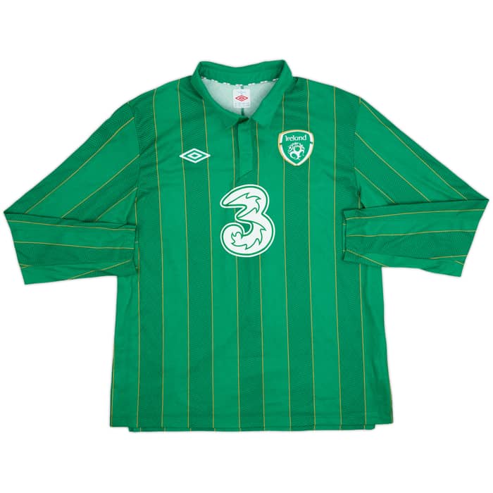 2011-12 Ireland Home L/S Shirt - 8/10 - (XL)