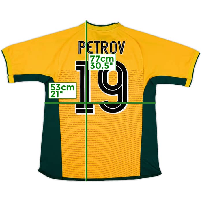 2002-03 Celtic Away Shirt Petrov #19 - 8/10 - (L)