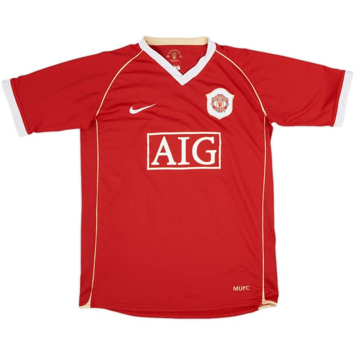 2006-07 Manchester United Home Shirt Rooney #8 - 5/10 - (XL.Boys)