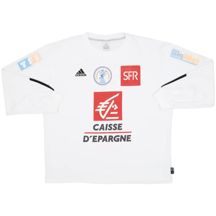 2004-05 Coupe de France Home L/S Shirt #3 - 8/10 - (XL)