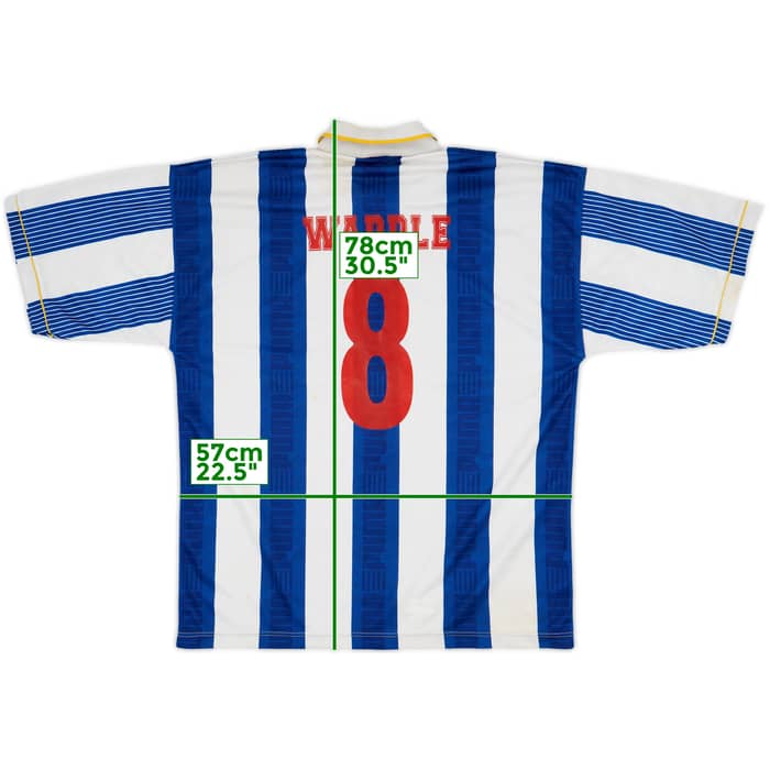 1993-95 Sheffield Wednesday Home Shirt Waddle #8 - 7/10 - (XL)