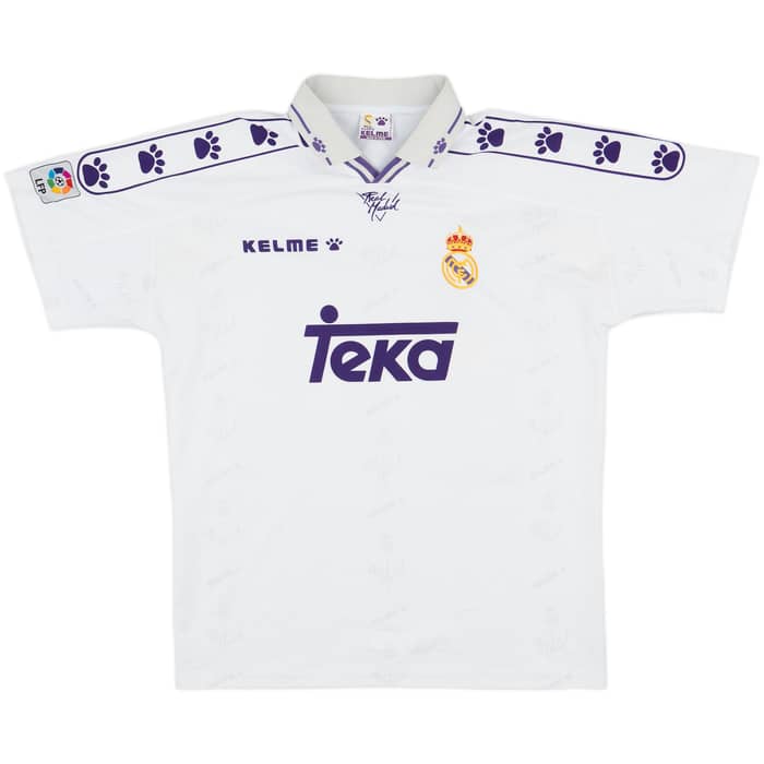 1994-96 Real Madrid Home Shirt Laudrup #10 - 7/10 - (M)