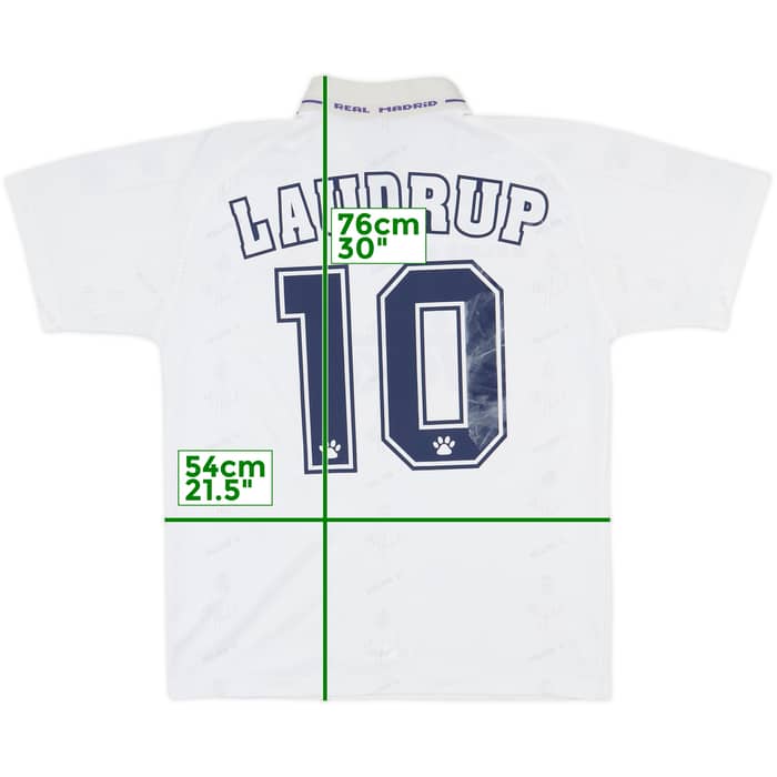 1994-96 Real Madrid Home Shirt Laudrup #10 - 7/10 - (M)