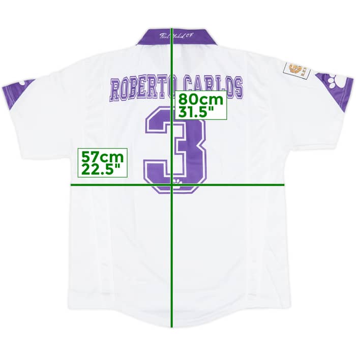 1997-98 Real Madrid Home Shirt Roberto Carlos #3 (L)