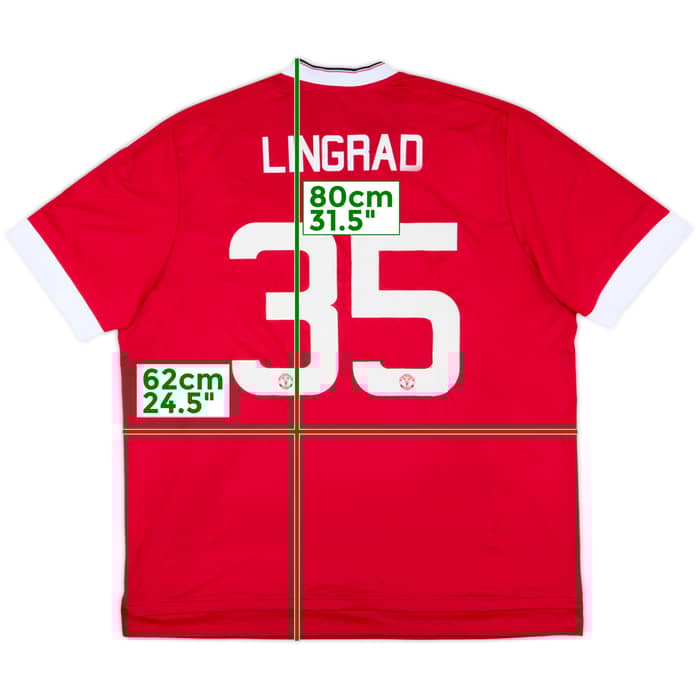 2015-16 Manchester United Home Shirt Lingrad #35 (XXL)