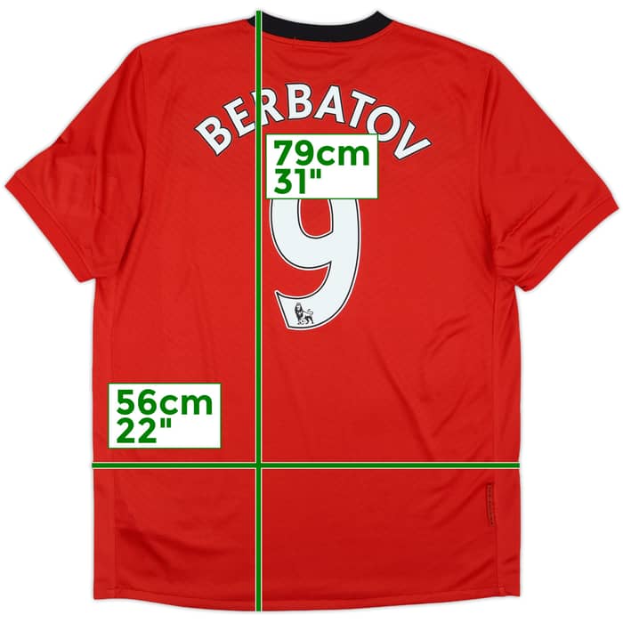 2009-10 Manchester United Home Shirt Berbatov #9 (L)