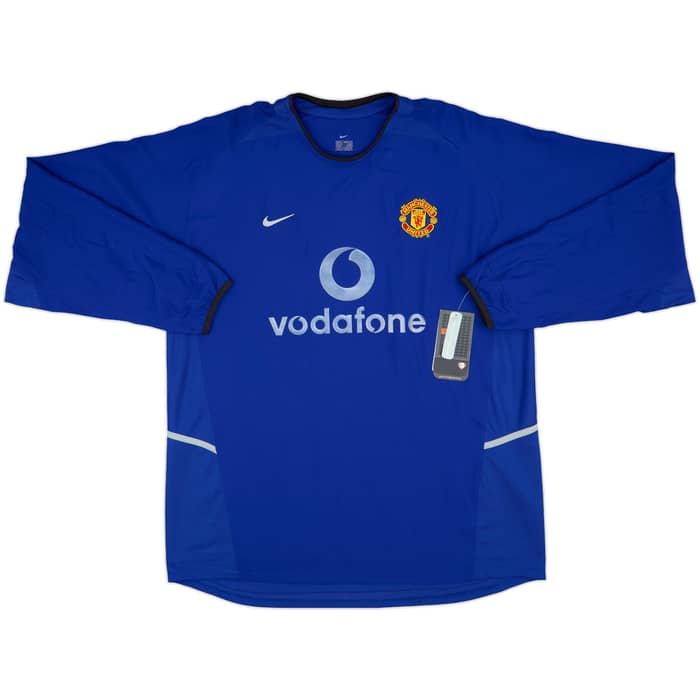 2002-03 Manchester United Third L/S Shirt Beckham #7 (XL)