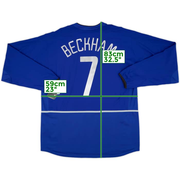 2002-03 Manchester United Third L/S Shirt Beckham #7 (XL)