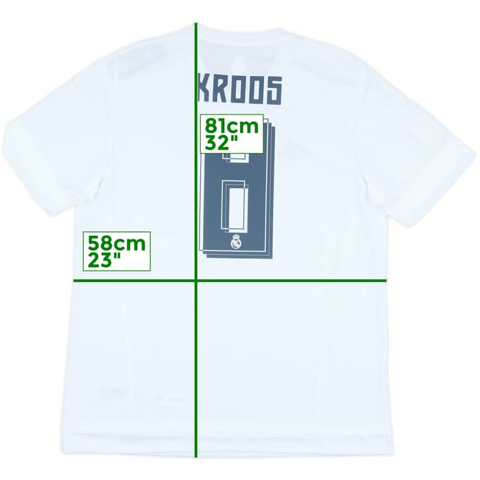 2015-16 Real Madrid Home Shirt Kroos #8 (XL)