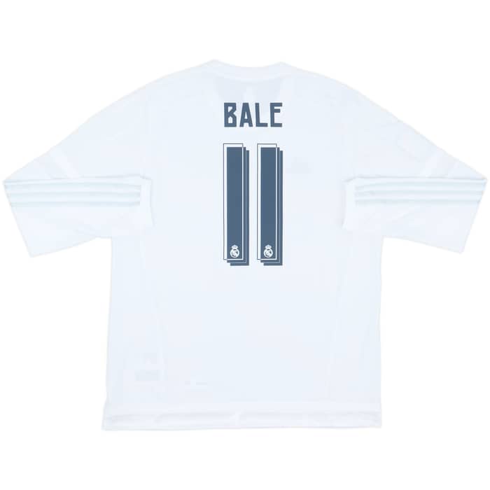 2015-16 Real Madrid Home L/S Shirt Bale #11 (XL)