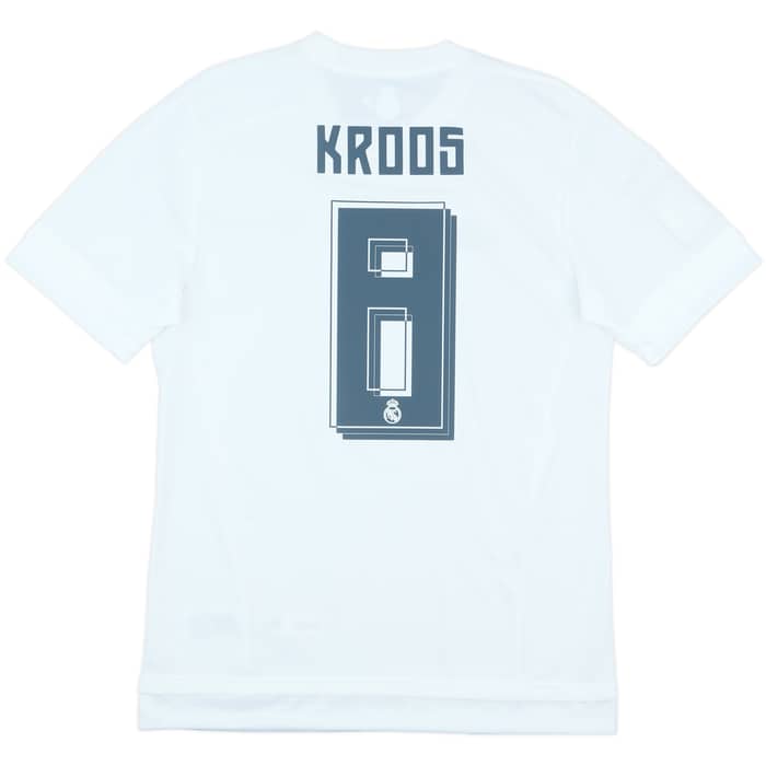 2015-16 Real Madrid Home Shirt Kroos #8 (M)