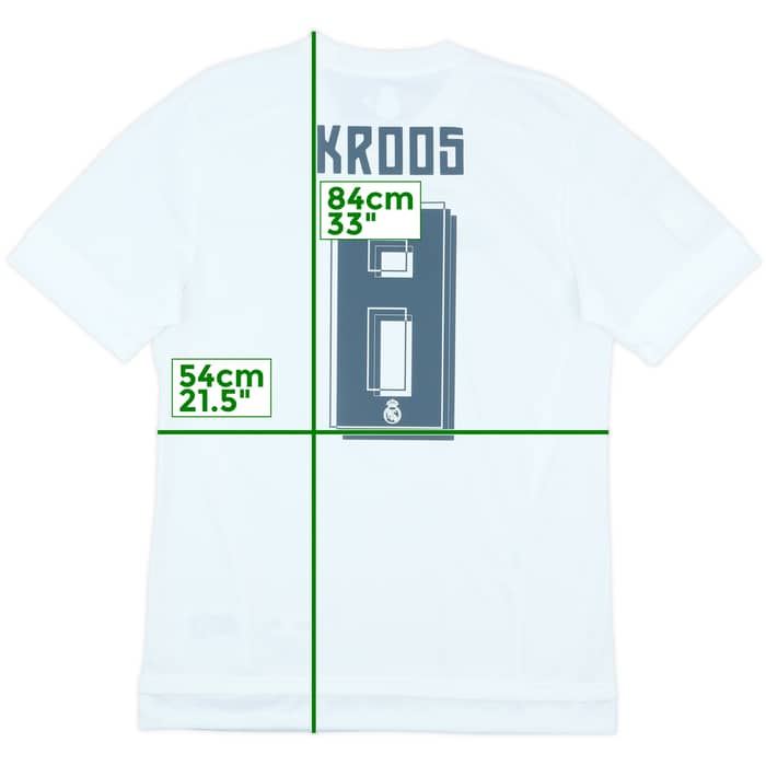2015-16 Real Madrid Home Shirt Kroos #8 (M)