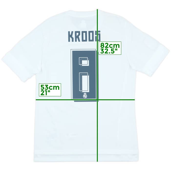 2015-16 Real Madrid Home Shirt Kroos #8 (M)