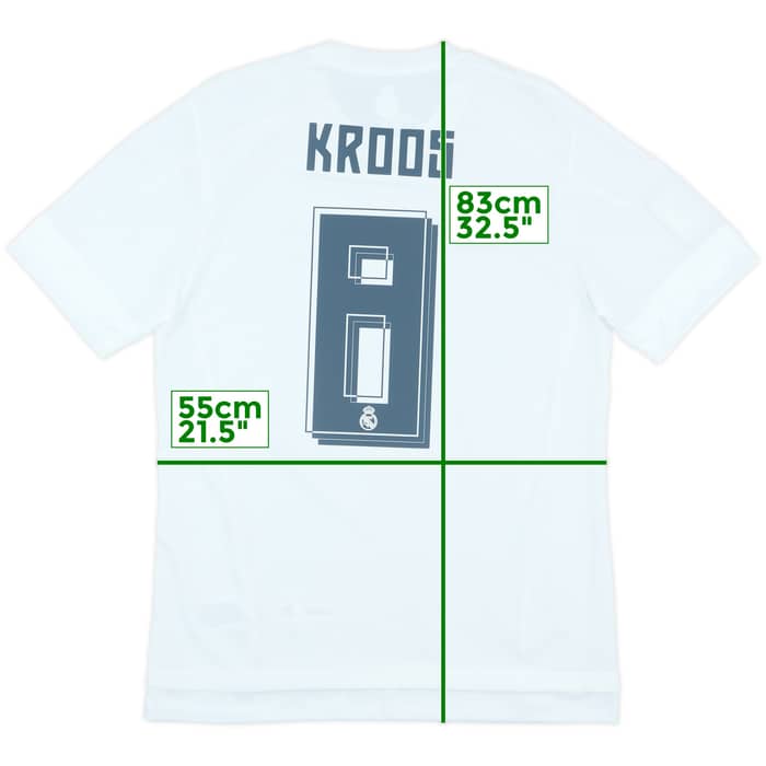 2015-16 Real Madrid Home Shirt Kroos #8 (M)
