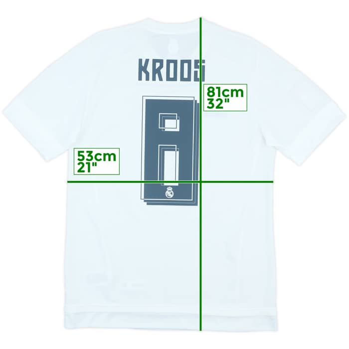 2015-16 Real Madrid Home Shirt Kroos #8 (M)
